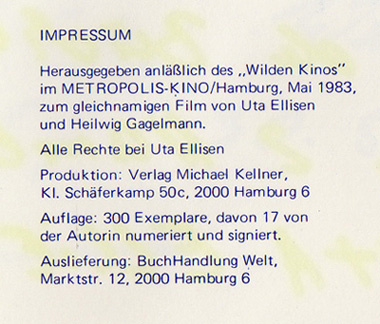 Uta Elliesen, Buch Handlung Welt, Wandarbeit, Zeichnungen