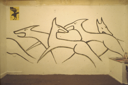 Kunst, Selbstorganisation, Malerei, Wandbild, Mural, Krapatz