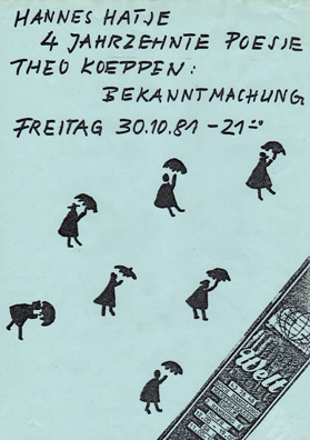 Kunst, Selbstorganisation, Literatur, Lesung, Vertrieb, Hatje, Koeppen