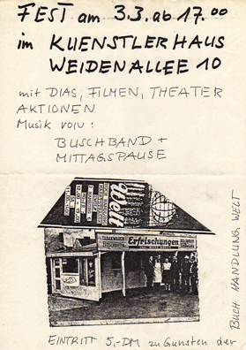 Buch Handlung Welt, Benefiz, Künstlerhaus Hamburg e.V., Hilka Norhausen