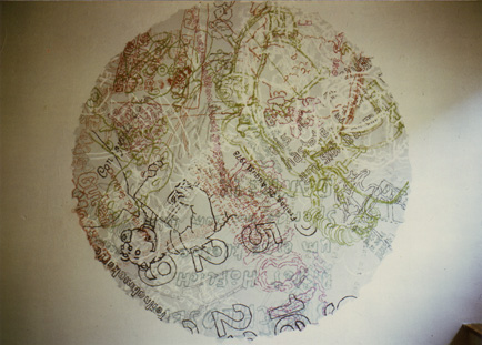 Wandbild, Mural, Malerei, Textzeichen, Selbstorganisation, Kunst