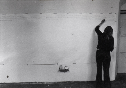 Hilka Nordhausen, Konzeptkunst, Zeichnung, Zeit, Untersuchungen zum Zeichenvorga