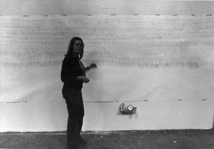 Hilka Nordhausen, Konzeptkunst, Zeichnung, Zeit, Untersuchungen zum Zeichenvorga