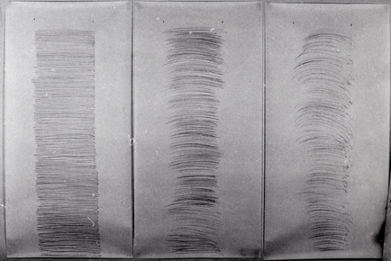 Hilka Nordhausen, Konzeptkunst, Zeichnung, Zeit, Untersuchungen zum Zeichenvorga