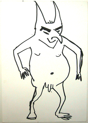 Hilka Nordhausen, Kunst, Publikation, Zeichnung, Teufel