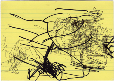 Hilka Nordhausen, Kunst, Karteikarte, Zeichnung