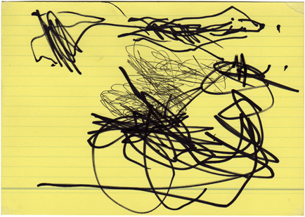 Hilka Nordhausen, Kunst, Karteikarte, Zeichnung