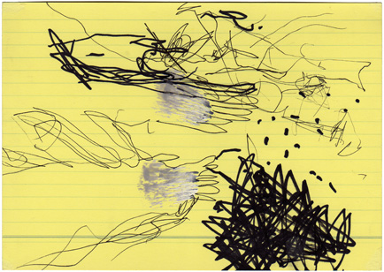 Hilka Nordhausen, Kunst, Karteikarte, Zeichnung