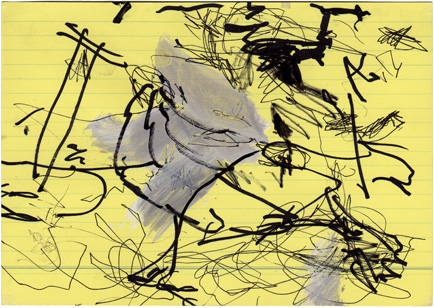 Hilka Nordhausen, Kunst, Karteikarte, Zeichnung