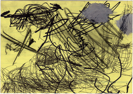 Hilka Nordhausen, Kunst, Karteikarte, Zeichnung