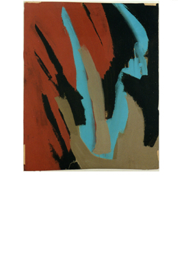 Hilka Nordhausen, Kunst, Malerei, Packpapier, "Tiempo circular", Mexico