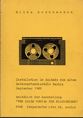 Hilka Nordhausen, Vom alten Westen, Copy Buch, Berlin 1988