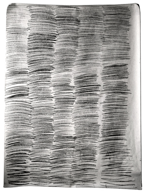 Hilka Nordhausen, Konzeptkunst, Untersuchungen zum Zeichenvorgang