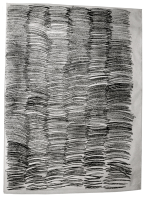 Hilka Nordhausen, Konzeptkunst, Untersuchungen zum Zeichenvorgang