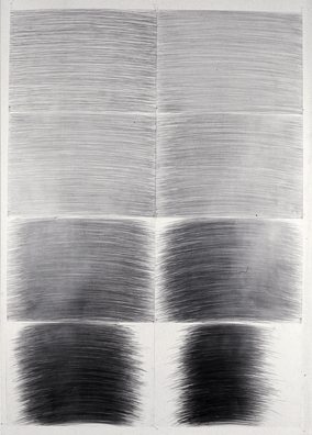 Kunst, Konzeptkunst, Zeichnung, Zeit, Untersuchungen zum Zeichenvorgang