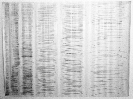 Hilka Nordhausen, Konzeptkunst, Untersuchungen zum Zeichenvorgang