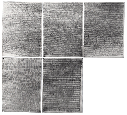 Kunst, Konzeptkunst, Zeichnung, Zeit, Untersuchungen zum Zeichenvorgang