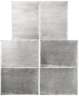 Kunst, Konzeptkunst, Zeichnung, Zeit, Untersuchungen zum Zeichenvorgang