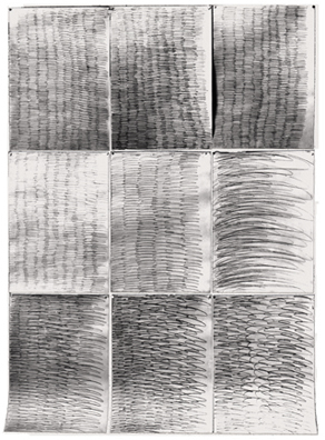 Kunst, Konzeptkunst, Zeichnung, Zeit, Untersuchungen zum Zeichenvorgang