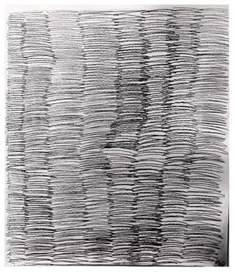 Hilka Nordhausen, Konzeptkunst, Untersuchungen zum Zeichenvorgang