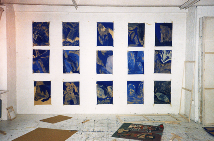 Hilka Nordhausen, Kunst, Malerei, Atelier, Aquamarin