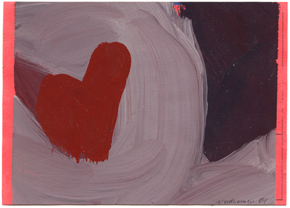 Kunst, Malerei, abstrakt, Konzept, Karteikarte, Hilka, Köln