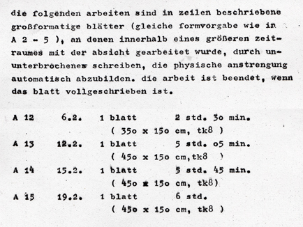 Kunst, Konzeptkunst, Zeichnung, Zeit, Untersuchungen zum Zeichenvorgang