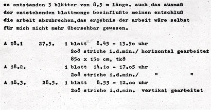 Hilka Nordhausen, Konzeptkunst, Zeichnung, Zeit, Untersuchungen zum Zeichenvorga